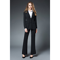 EMMA PEAK LAPEL LADIES JACKET WITH SILK LINING