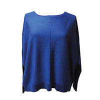 Ladies Round Collar Loose Casual Longsleeves Pullover
